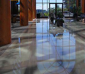 Example of flooring in corporate building