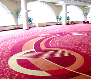 Example of flooring in hotel convention center